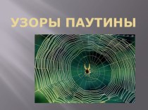 Узоры паутины презентация к уроку по изобразительному искусству (изо, 2 класс) по теме