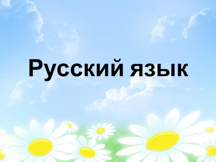 Русский язык