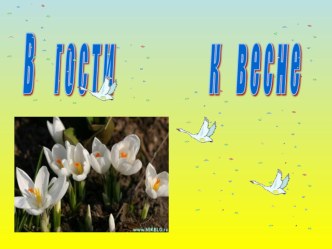 Открытое занятие В гости к Весне по курсу Природа родного края. план-конспект занятия (2 класс)