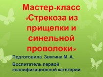 Мастер-класс Стрекоза из прищепки и синельной проволоки презентация по конструированию, ручному труду