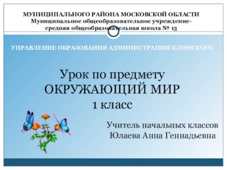 Открытый урок: Как путешествует письмо презентация к уроку по окружающему миру (1 класс)