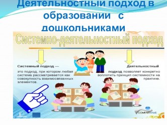 Деятельностный подход в образовании с дошкольниками презентация