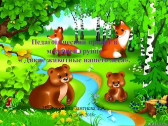 Педагогический проект Дикие животные нашего леса презентация