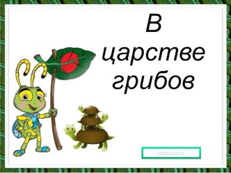 презентация  В царстве грибов презентация к уроку по окружающему миру (2 класс)