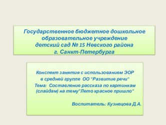 Лето красное пришло презентация к уроку по окружающему миру (средняя группа)