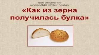 Что мы знаем о хлебе или как получилась булка презентация к уроку по окружающему миру (подготовительная группа)