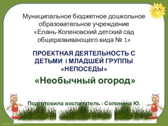 Презентация необычный огород презентация к уроку (младшая группа)