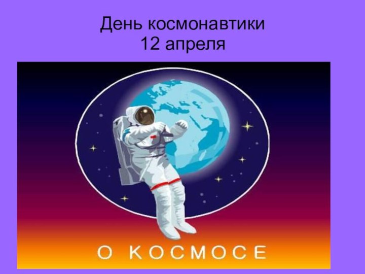 День космонавтики 12 апреля