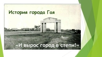 История города Гая презентация