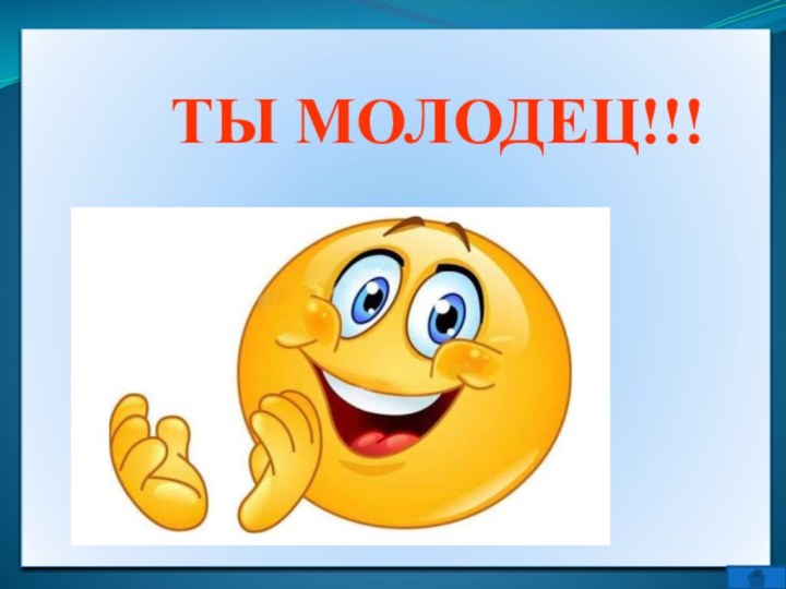 ТЫ МОЛОДЕЦ!!!