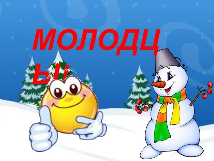 МОЛОДЦЫ!