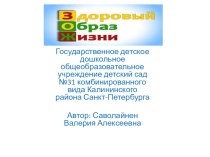 Здоровый образ жизни презентация к уроку (младшая группа) по теме