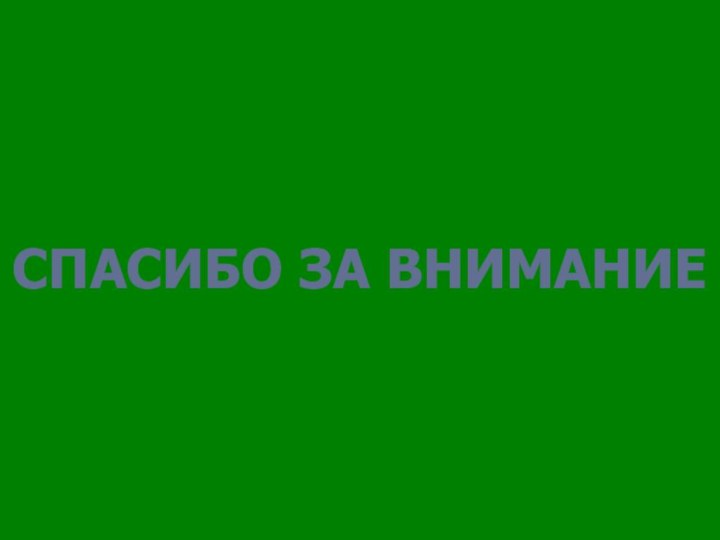 СПАСИБО ЗА ВНИМАНИЕ