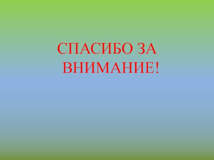 СПАСИБО ЗА ВНИМАНИЕ!