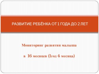 1 год 4 месяца (16 месяцев)