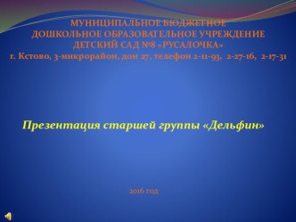 Презентация Предметно-развивающая среда презентация к уроку (старшая группа)