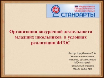 Организация внеурочной деятельности младших школьников в условиях реализации ФГОС презентация к уроку