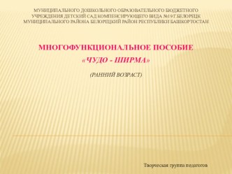 Презентация многофункционального пособия Чудо-ширма презентация к уроку по окружающему миру (младшая группа)