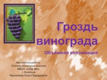 Аппликация Гроздь винограда презентация к уроку по технологии (2 класс)