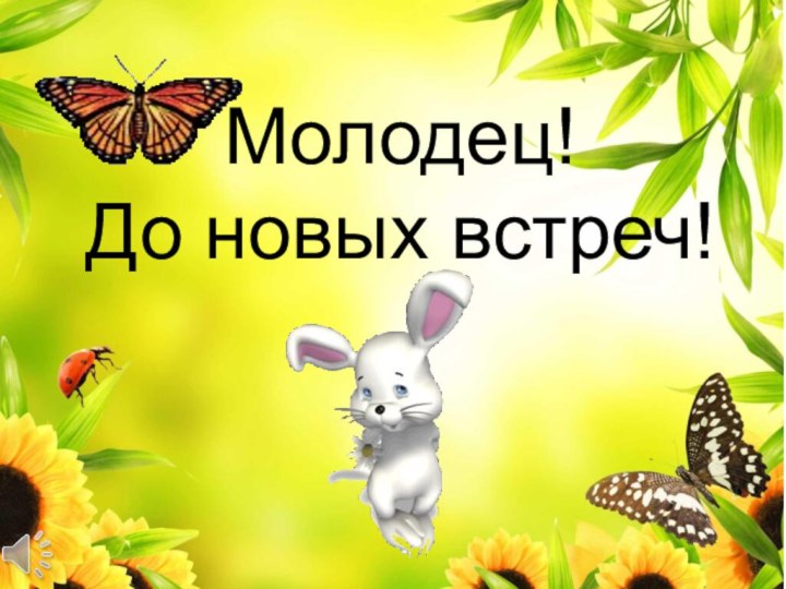 Молодец! До новых встреч!