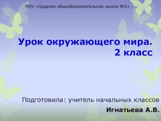 Урок окружающего мира Круговорот воды в природе план-конспект урока (окружающий мир, 2 класс) по теме