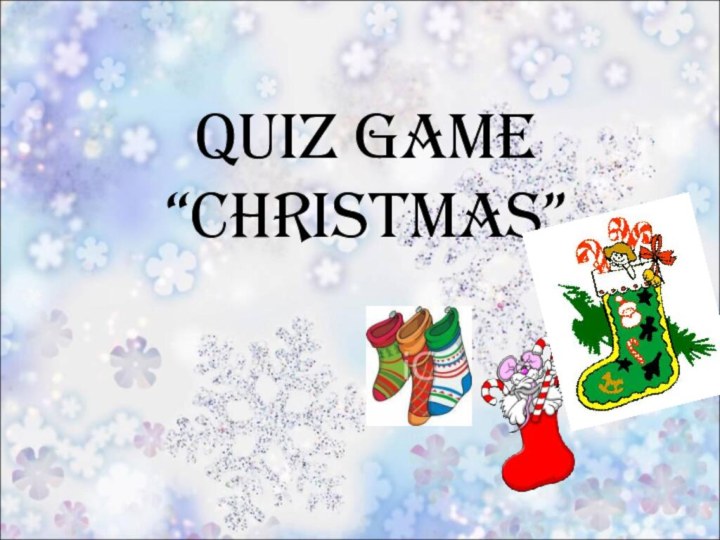 Quiz Game “CHRISTMAS”