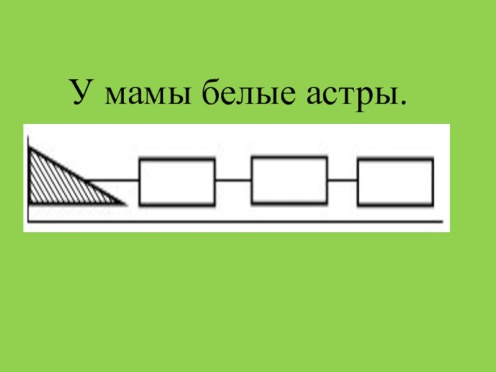 У мамы белые астры.