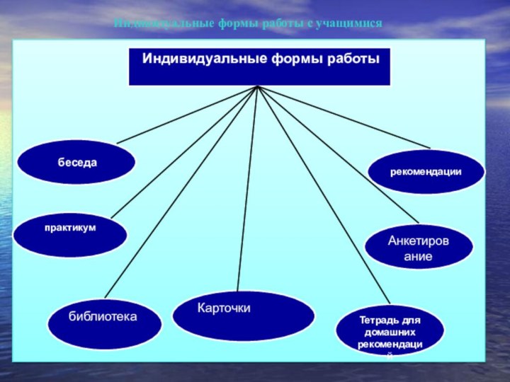 Индивидуальные формы работы с учащимися