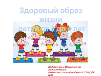 Презентация выступления по теме: ЗОЖ с элементами тренигга