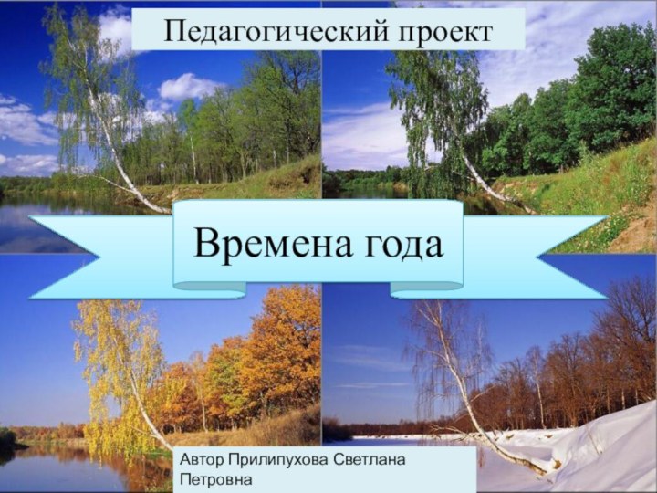 Педагогический проектВремена годаАвтор Прилипухова Светлана Петровна Воспитатель МБДОУ № 9 «Золотой улей»