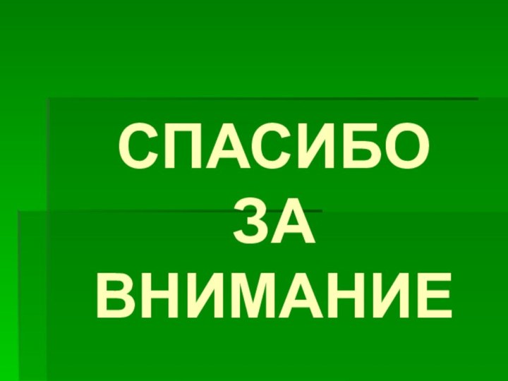 СПАСИБО  ЗА ВНИМАНИЕ