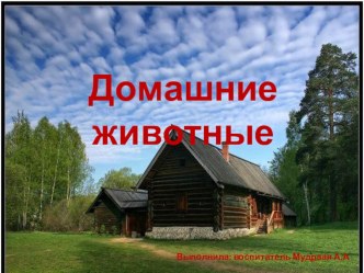 Домашние животние презентация к уроку по окружающему миру (средняя группа)