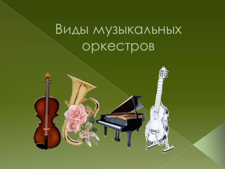 Виды музыкальных оркестров