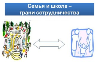 Семья и школа - грани сотрудничества презентация к уроку по теме