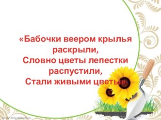 бабочки из органзы презентация