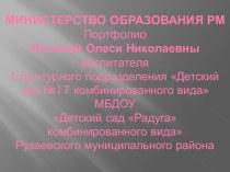 Портфолио презентация