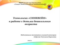 Синквейн презентация к уроку (старшая группа) по теме