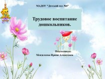 Презентация Трудовое воспитание дошкольников. презентация к уроку (старшая, подготовительная группа)