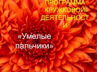 Презентация работы кружка Умелые пальчики презентация к уроку по конструированию, ручному труду