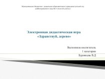 Электронная игра Здравствуй, дерево! презентация к уроку (средняя группа)