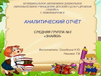 отчет педагога средней группы №3 за 2016-2017 уч. год материал (средняя группа)