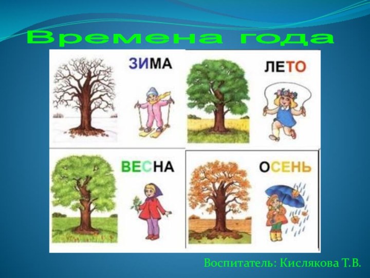 Воспитатель: Кислякова Т.В.Времена года