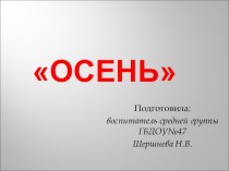 Презентация Осень презентация к занятию по информатике (средняя группа) по теме