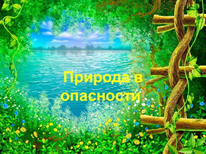 Природа в опасности!