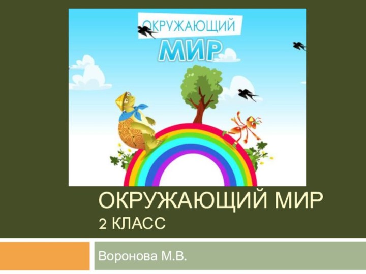 Окружающий мир 2 классВоронова М.В.