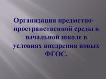 ПК 4.2 Предметно-развивающая среда кабинета начальных классов презентация к уроку (4 класс) по теме