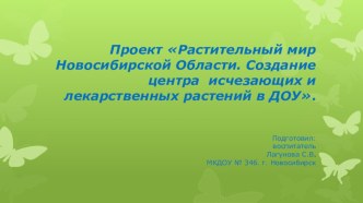 Презентация Создание центра редких и исчезающих растений в ДОУ презентация к уроку (подготовительная группа)