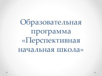 Образовательная программа Перспективная начальная школа