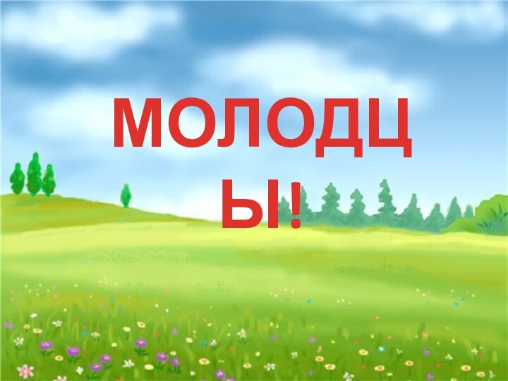 МОЛОДЦЫ!