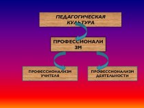 Презентация к педагогическому совету Профессионализм учителя презентация по теме